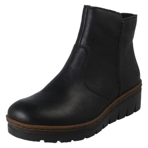 Botas al tobillo Rieker 'X9165' de tacón de cuña sintético forradas cálidas para dama - Imagen 1 de 18