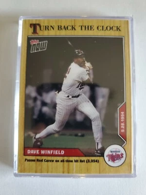 Dave Winfield - 2020 TOPPS NOW Turn Back The Clock - Card #59 Minnesota (PR 429) - Image 1 of 2