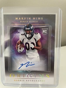 2023 Panini Origins - Rookie Autographs #RAMMI Marvin Mims On Card Auto! - Picture 1 of 2