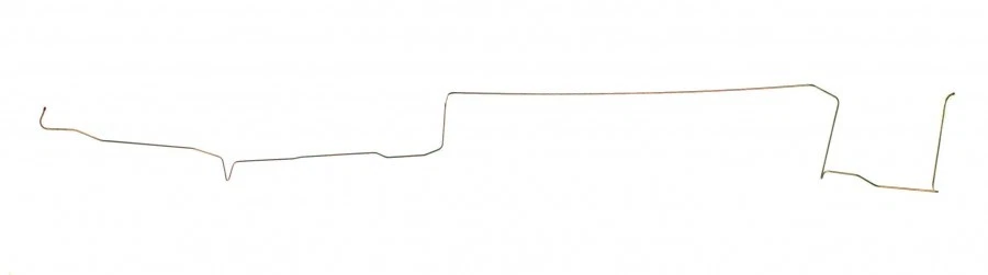 Tanque de combustible Mustang a línea de bomba de combustible (túnel temprano a lo largo) V8 acero inoxidable 1967 Foto 1 de 1