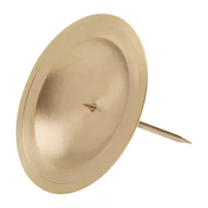 Kranzteller Ø10cm Messing Gold Matt Untersetzer Untertasse Kerzenhalter Tablett - Bild 1 von 1