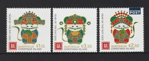 CHRISTMAS IS  2020  Year of the RAT Design set of 3  MNH - Chinese New Year - Imagen 1 de 1