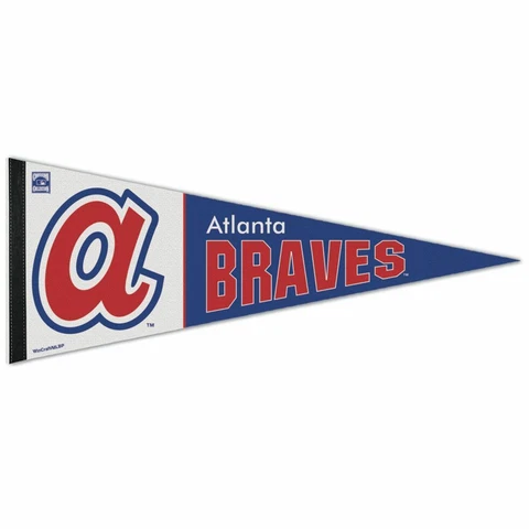 ATLANTA BRAVES COOPERSTOWN COLLECTION ROLL UP PREMIUM PENNANT 12"x30" NEW Cover