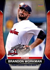 2018 Pawtucket Red Sox Choice #35 Brandon Workman Prosper Texas TX Baseball Card