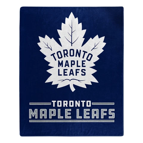 TORONTO MAPLE LEAFS 50 x 60 SILK TOUCH HOCKEY FLEECE THROW BLANKET PLUSH, NWT Cover
