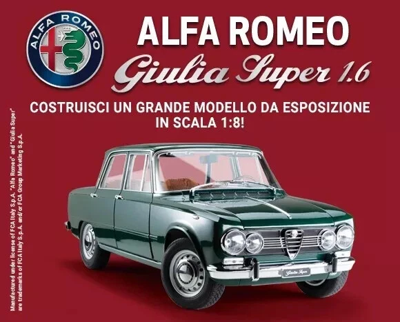 COSTRUISCI modello 1:8 ALFA ROMEO GIULIA SUPER 1.6 uscite n° 86. 87. 88. 89. 90 - Immagine 1 di 1