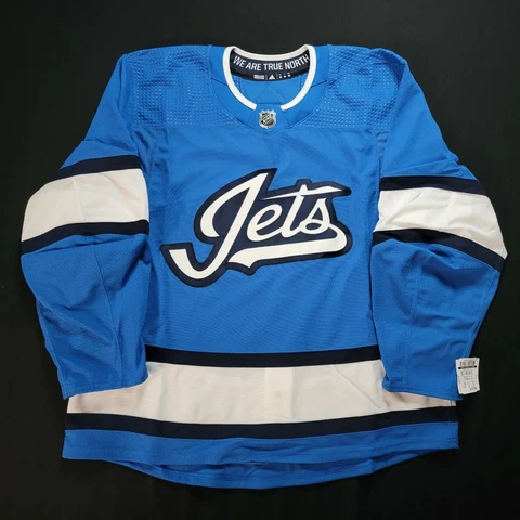 NWT Winnipeg Jets Adidas MiC Aviator Alternate Third NHL Hockey Jersey Size 56 Cover