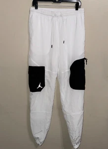 Nike Air Jordan 23 Engineered Woven Statement Track Pants DJ0236-100 White Men S - Picture 1 of 11