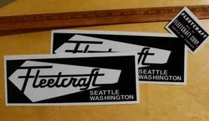 Fleetcraft Camper Vintage Travel Trailer Reproduction Canned Ham Decals set/3 - Bild 1 von 1