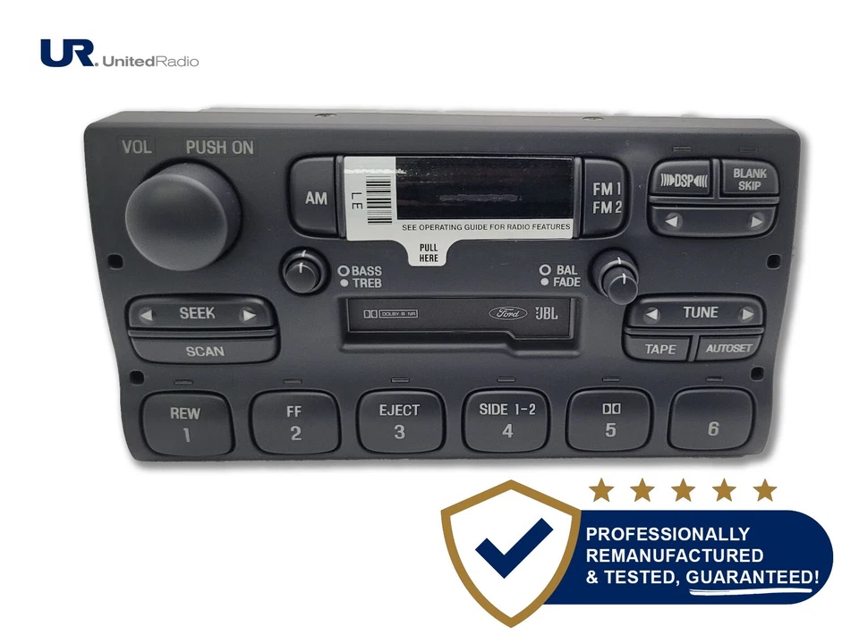 RADIO AM/FM/CASSETTE F60F18C852CA OEM PARA AUTO URBANO LINCOLN MARK VIII 1995-1997 Foto 1 de 1
