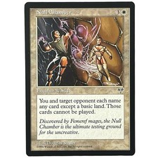 Null Chamber x1 Mirage White Rare MTG Magic the Gathering English NM