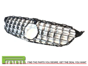 Hot Stamping Silver GT Style Front Grille for 2015-2018 W205 C250 C300 C400 C450 - Bild 1 von 3