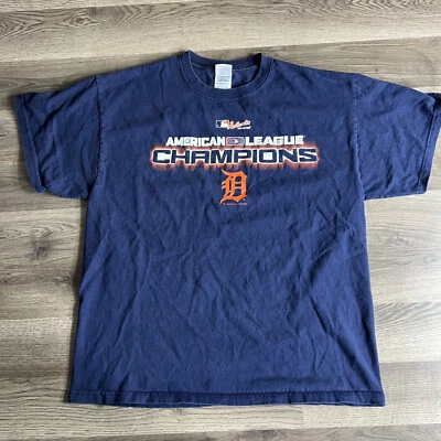 Detroit Tigers T Shirt Mens Large 2006 American League Champions Baseball MLB - Image 1 of 4