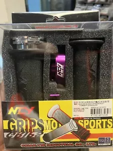 NCY THROTTLE & GRIP SET (PURPLE, BEARING STYLE, 7/8") FOR 50cc QMB139 150cc GY6 - Bild 1 von 1