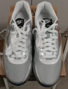 Nike Air Max 1 Taglia 9.5 Apollo Lunar Pack Argento Metallizzato 308866-003 Potenti B - Foto 1 di 8