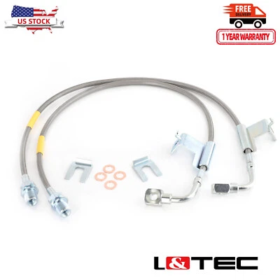 L&TEC Extended SS Brake Line (FRONT) for 87-91 Blazer Suburban Jimmy 4-6" lift - Image 1 of 4