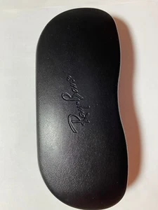 Ray-Ban Black Hard Side Aviator Clamshell Eyeglass Sunglass 6.5" CASE Free Shipp - Picture 1 of 3