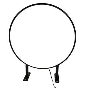 20" (50cm) Round black frame LED Light Box Circular Projecting Lightbox Sign - Picture 1 of 7