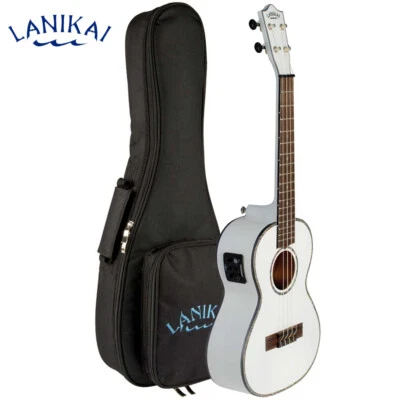 Lanikai JMS-EWT1 Julia Michaels Signature Tenor Ukulele with Electronics - White - Image 1 of 4