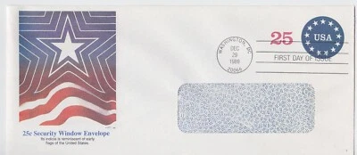 TurtlesTradingPost- Security Window Envelope 1989 #U615 FDC- Fleetwood Cachet - Image 1 of 2