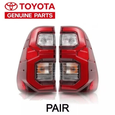 Rear Right & Left LED Tail Light Lamp Pair For Toyota Hilux Revo Rocco 2020 2024 - Image 1 of 4