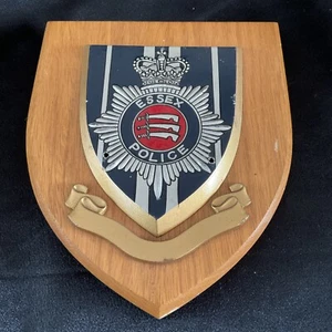 Placa de pared de policía de Essex pintada a mano de colección servicio de policía ~ escudo de desorden - Imagen 1 de 9