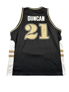 Hardwood Legends Tim Duncan Wake Forest Demon Deacons Jersey Mens 3XL Black - Picture 1 of 16
