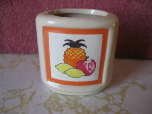 VINTAGE SMALL CERAMIC TOOTH PICK HOLDER MADE IN JAPAN - Picture 1 of 3