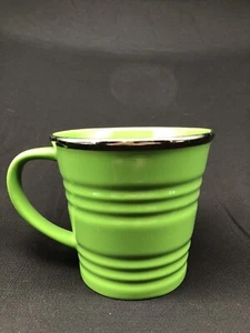 Taza de café con cubo de arena verde Starbucks 2007 14 oz borde metálico taza de café - Imagen 1 de 7