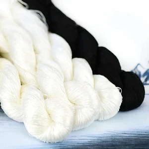 437 yards Natural Silk Thread Hand Embroidery Thread Cross Stitch Strings Floss - Picture 1 of 13