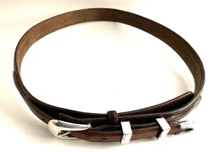 TONY LAMA 7937L Gürtel Herren 38 braun Leder DON DIEGO WESTERN Flechtdetail Vintage - Bild 1 von 18