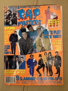 1990 May RAP MASTERS magazine Kid N Play NWA Poster Queen Latifah Public Enemy - Picture 1 of 8