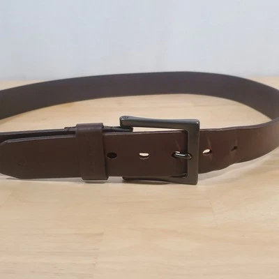 Cinturón de cuero genuino marrón Carhartt para hombre talla 46 con hebilla WB5510-M Foto 1 de 4