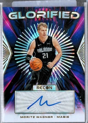 Moritz Wagner /25 Auto 2023-24 Panini Recon Glorified Effect Refractor SSP Magic - Image 1 of 2