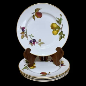 4er Set Royal Worcester Evesham Gold 8-1/4" Salatteller ~ Made in England - Bild 1 von 9