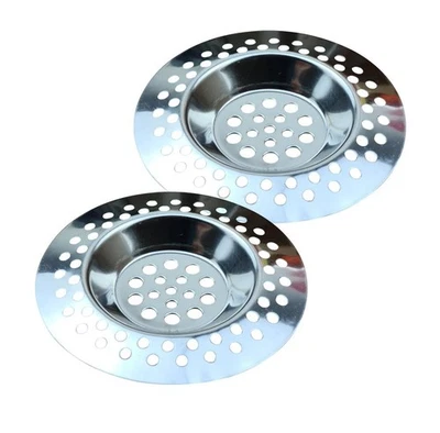 2x Abflusssieb Spülbecken Waschbecken Dusche Haarsieb Ablaufsieb Waschbeckensieb - Bild 1 von 3