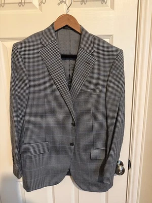 Casaco esportivo exclusivo Gingham Corneliani de dois botões 54R UE/44R EUA (impecável) - Imagem 1 de 4
