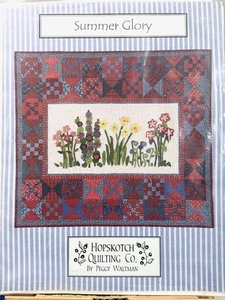 SUMMER GLORY Quilt Pattern by Hopskotch Quilting Co Peggy Waltman 48.5 x 43.5" - Picture 1 of 2