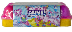 Hatchimals Alive Egg Carton Playset w/ 10+ Surprises Self Hatching Eggs NEW
