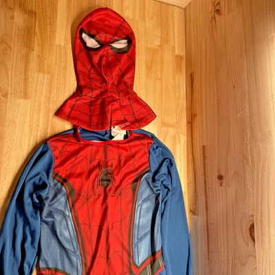 Marvel Spider‑Man Boys Costume Size Medium 8/10 Jumpsuit Mask Superhero Outfit - Image 1 of 4