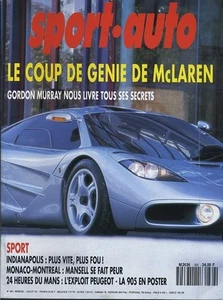 SPORT AUTO n°366 07/1992* 24h du MANS GP MONACO & CANADA HONDA CRX VTI INDY 500 - Imagen 1 de 1