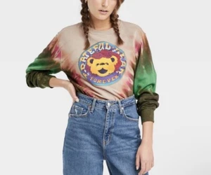 Maglione Grateful Dead Forever donna XS orsacchiotto tie dye felpa - Foto 1 di 3