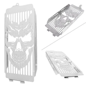 Skull Radiator Grille Guard Cover For Honda Shadow ACE VT400 / VT750 Spirit 750 - Picture 1 of 8