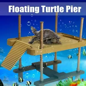 Schildkröten Aquarium Plattform aquatische Reptilien SonnenplattformSchwimmfähig - Bild 1 von 12