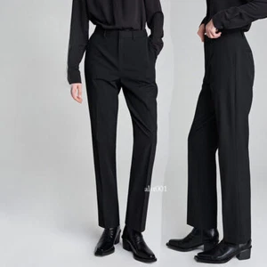 Womens Dress Pants Casual Work Suit Pants High Waist Straight Trousers Business - Picture 1 of 27