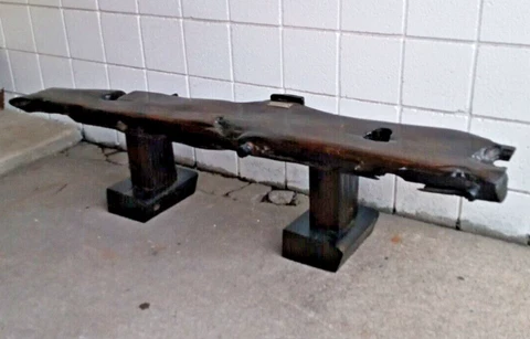 Great Lakes Schooner Racine Salvage Plank Shipwreck furniture Bench 69" we Ship Cover