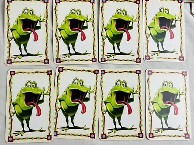 Frog Cards X8 Playing Piece Spares For Snorta Board Game Mattel - Image 1 of 2