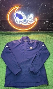 Adidas Buffalo Sabres Sweatshirt Mens MD Blue 1/4 Zip Lightweight Pullover - Picture 1 of 7