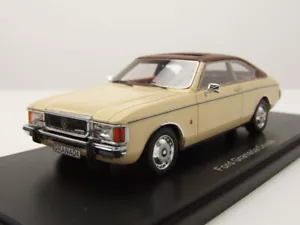 1975 FORD GRANADA COUPE MKI BEIGE BROWN ROOF NEO 49575 1:43 RESIN MK1 - Picture 1 of 7