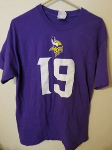 NFL Team Vikings Talla L Mujer Manga Corta Camiseta 30 L 22 A través del foso delantero - Imagen 1 de 12